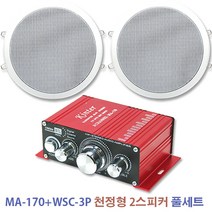 170-3P 매장 음향 풀세트/앰프/천정형 스피커/케이블, 170WSC3P[2개]풀세트