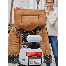 오토바이바람막이 전동차 바람막이 겨울 기모 양면 방수 전기오토바이 전기자전거 바람막이커버 가을풀 ., 기본