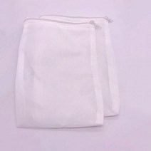 미세 구멍 필터 네트 백 바이오 볼용 메쉬 백 수족관 연못 탄소 미디어 기능성 수족관 어항 격리 백 2 개, White_10x15cm