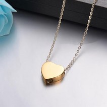 반려견 고양이 장례 유골함 하트 모양 기념 항아리 목걸이 휴먼/애완 동물 애쉬 관 화장 펜던트 3 색 스테