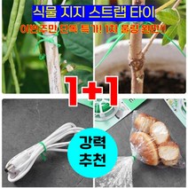 1+1 다기능 플라스틱 스틸 트위스트 타이 튼튼하고 재사용 가능한 정원 꽃 식물 지지 스트랩 타이 1 롤 100M, 1
