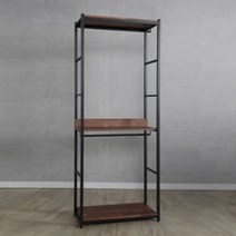 시스템 드레스룸 국내생산 2단 상의 바지걸이 행거 옷장(60cm 5색) 북유럽 예쁜 34평, 블랙멀바우
