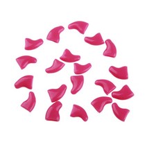 20pcs 부드러운 실리콘 부드러운 고양이 손톱 모자 고양이 손톱 발 발톱깍이 미용가위, m, 협력사, 5