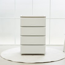 [리빙앤트리] 홈스타일 DIY 서랍장 4단 L 화이트, 단품