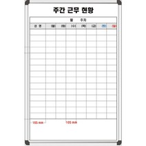 칠판나라 도안칠판 칠판인쇄 사무실칠판 회사칠판 스케줄 현황판, 알루미늄