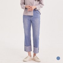 [클라비스] 롤업 와이드 데님 (2colors) CVTJB2303M