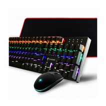 지클릭커 기계식 키보드 마우스 세트 With Pad 청축, GMK-510X Special, 혼합색상, 일반형