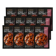 [푸라닭/당일출고] 닭가슴살 함박스테이크 100g 3종 혼합 12팩 (매콤악마/파불로/블랙알리오), 블랙알리오 12팩