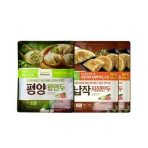 풀무원 납작지짐만두 4봉평양왕만두 2봉