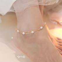 빌마크 14k 진주 발찌