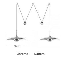 북유럽 디자이너 Led 펜던트 조명 테이블 식당 주방 커피 침실 샹들리에 홈 걸이식 램프 고정, 05 silvery 30cmX2_02 웜 화이트