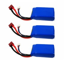 RC카 2셀 딘스잭 리포배터리 7.4v 1500mAh, 3개