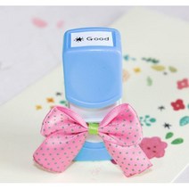 이안 컬러 미니 네임스탬프 만년스탬프 책도장, F폰트, 하늘_빨강