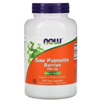 Now Foods Saw Palmetto 나우푸드 소팔메토 열매 550mg 식물성 캡슐 250정, 1개