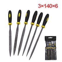 미니 나무 강판 모듬 파일 세트 목공 도구 5x180mm 3x mm 6 피스, 01 3x140 6pcs