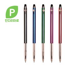 판다리아로 큐빅달린 0.7mm 터치펜, 5개입, 골고루