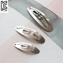N103 KC인증 타원형 똑딱핀 5개 헤어핀만들기 아기 머리핀 부자재