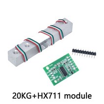 공식 디지털 로드셀 중량 센서 1KG 5KG 10KG 20KG 휴대용 전자 주방 저울 + HX711 계량 센서 광고 모듈 전자 부품 액세서리 소스, 20KGSensor module