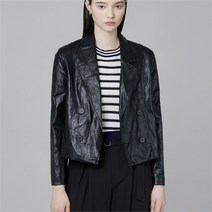 리스트 NC05 레더 더블 브레스트 재킷_ TWWJKM50030