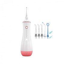 320ml 전기 물 Flosser 110psi 치과 미백 구강 Irrigator 휴대용 충전식 치아 클리너 6 모드 8 팁 여행, CHINA_pink water flosser1