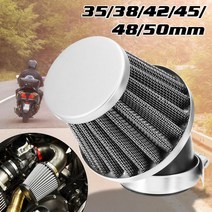 오토바이 에어필터 바이크 범용 35mm 38mm 42mm 45mm 48mm 50mm 50cc 110cc 125cc 140cc atv 스쿠터 핏 먼지 자전거