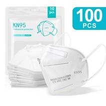 1-100pcs FFP2mask KN95 마스크 안전 방진 골드 페이스 재사용 가능한 보호 마스카라 FPP2 Kn95Mask, 04 100PCS White FFP2, 한개옵션1