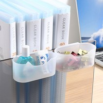 냉장고정리 주방 다용도 선반 걸이형 포켓 투명 플라스틱 미니 수납함 2P 세트