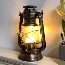 뉴엔 LED 감성 캠핑 랜턴 조명 호롱불 호야등 무드등 J93, 1개, J93-중19cm엔틱