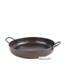 닭갈비팬 6 size * 경질 코팅 양수 볶음팬 전골팬 업소용 원형 철판 구이용, 45cm, 1개