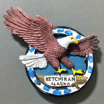 맛있는굿즈 호주 미국 하와이 뉴욕 괌 사이판 뉴질랜드 냉장고자석 마그넷 마그네틱 기념품, C미국62.알레스카