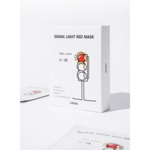 신호등 마스크팩/ 파인트리 /얼굴팩 /수분마스크팩 /미백 진정 트러블/마스크팩/SIGNAL LIGHT RED MASK, 1세트(10매)