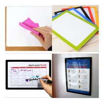 탈부착이 자유로운 포켓패드 A5 파랑 안내판 아크릴꽃이, 노랑