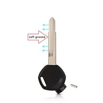 5Pcs 혼다 100 125 CC 스쿠터에 대 한 Uncut 오토바이 점화 키 자석 도난 방지 잠금 DIO Z4, 04 Left Groove Black
