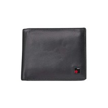 크닙스 우산 남성용 가로형 지갑 블랙(가죽)