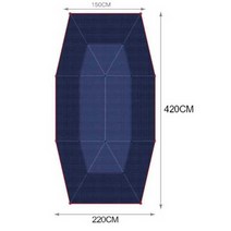 차량용 차양 커버 햇빛보호가리개 실외 차박 썬스크린, 4.2m 반자동 위장