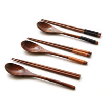 와운드 우드 수저세트 3color 나무 스트링 원목 옻칠 숟가락젓가락세트 휴대용 예쁜수저세트 부부 어른 성인 고급 한식 디너 심플 실속 숟가락세트 모던 감성, 노스트링