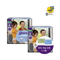 리베로 기저귀 컴포트 밴드형 7단계 38매 2팩+엄마선물 2팩