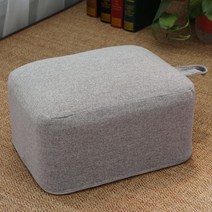 린넨 사각 소형 미니 작은 스툴 의자 낮은 방석 쿠션