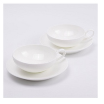 티소믈리에 본차이나 2인조 찻잔세트, 순백색, 4세트