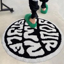소프트원형단모러그 품질 시뮬레이션 당구 8 공 러그 라운드 터프팅 부드러운 의자 패드 미끄럼 방지 목욕 바닥 매트 어린이 침실 블랙 카펫 2022