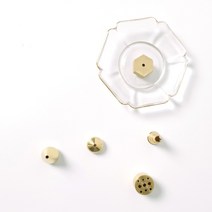 황동 인센스스틱 홀더 미니 죽향 선향 향꽂이 5종 hem 나그참파 스틱 홀더 받침대, 03.9홀