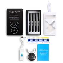 16 LED 치아 미백 키트 4pcs Whitener 펜 35% Carbamide Peroxide 젤 치과 표백 시스템 입 쟁반 기계, 02 Black