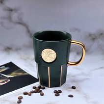 스타 벅스 머그컵 짙은 녹색 여신 컵 2021 신제품 머그 커피 컵 머그잔, B타입×1개