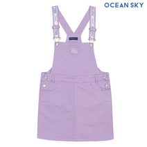 오션스카이 여아 테이프 장식 오버롤 원피스-KEJG6101B0T