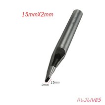 저스트업 가죽공예 공구 13 크기 타원형 모양 가죽 공예 펀치 DIY 구멍 메이커 치즐 도구 벨트 시계 밴드 펀칭, [13] 15x2mm