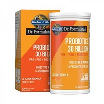 Garden of Life 가든오브라이프 하루 1개 완전 유산균 300억 CFU 30 베지캡슐