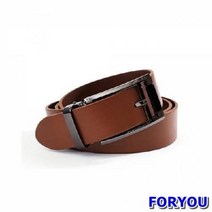 Foryou3138 남성 캐주얼 통가죽벨트 라이트브라운 생일선물 남사친선물 직장인벨트