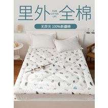 순면패드 신장위구르 순면 요까는이불 1.8쌀침대 매트 매트리스 1인 2인 학생 1.5침대패드 이부자리 바닥