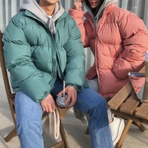 와이샵 / 14컬러 웰론 보일러 빵빵 오버핏 커플 숏패딩