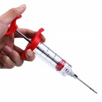 고기 양념 주입기 바늘 치킨 인젝터 풍미 매리 네이드 스파이스 주사기 주방 바베큐 요리 가금류 추수 감사절 터키 도구, 단일옵션